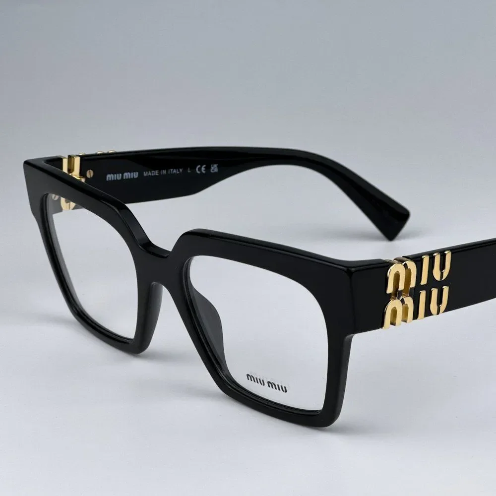 NEW Miu Miu MU04UV 1AB1O1 Black Women Eyeglasses Cat Eye MU 04UV